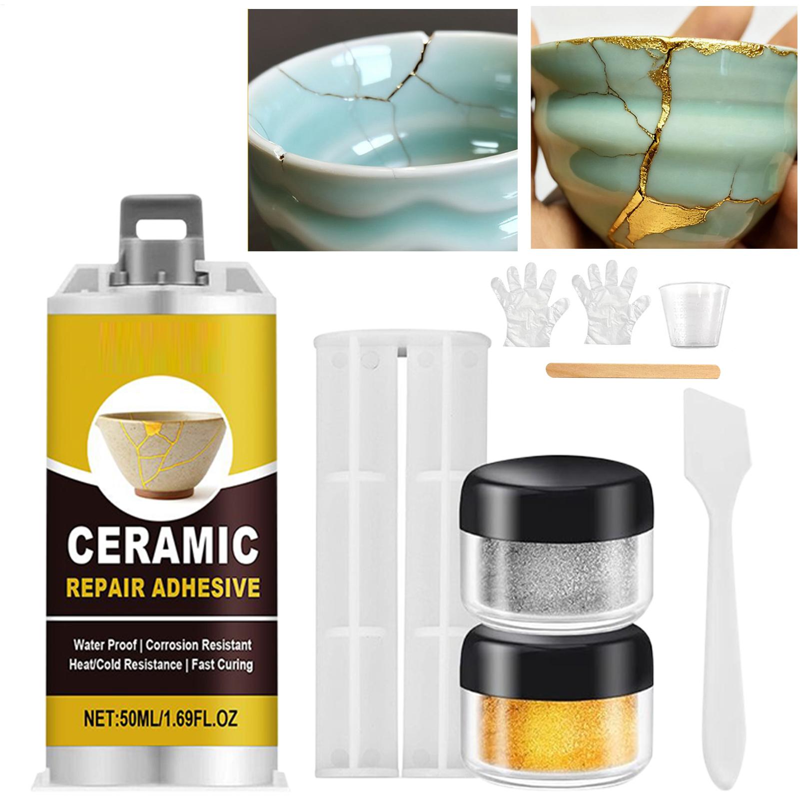 Tile Grout Repair - Kit de Reparación Kintsugi, Pegamento Cerámico