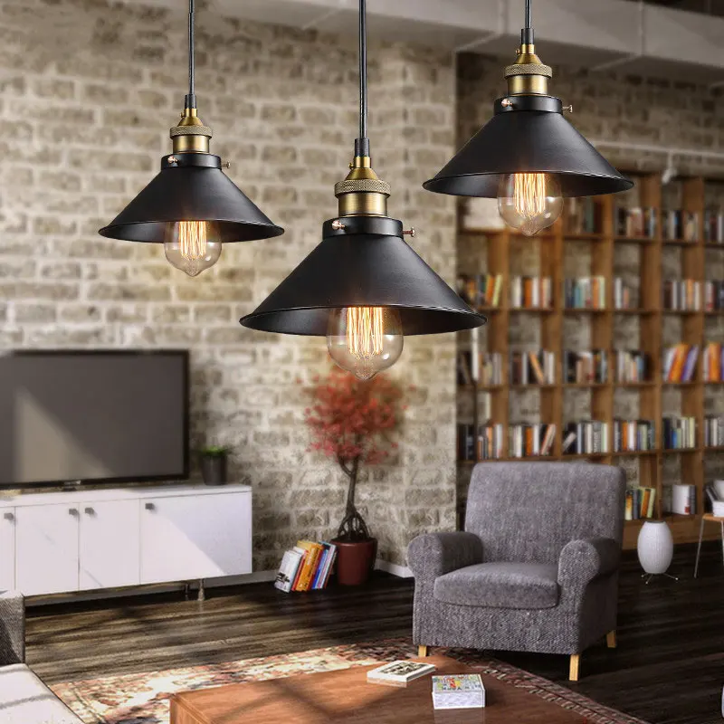 Home Improvement Years - Lámpara colgante LED retro americana E27,