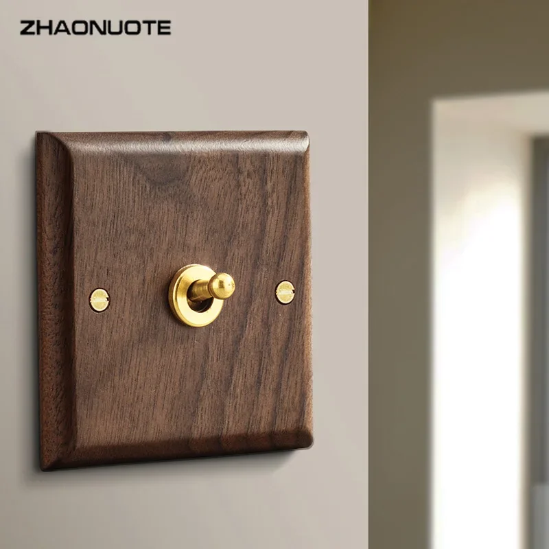 Home Improvement Years - Interruptor de palanca de madera maciza