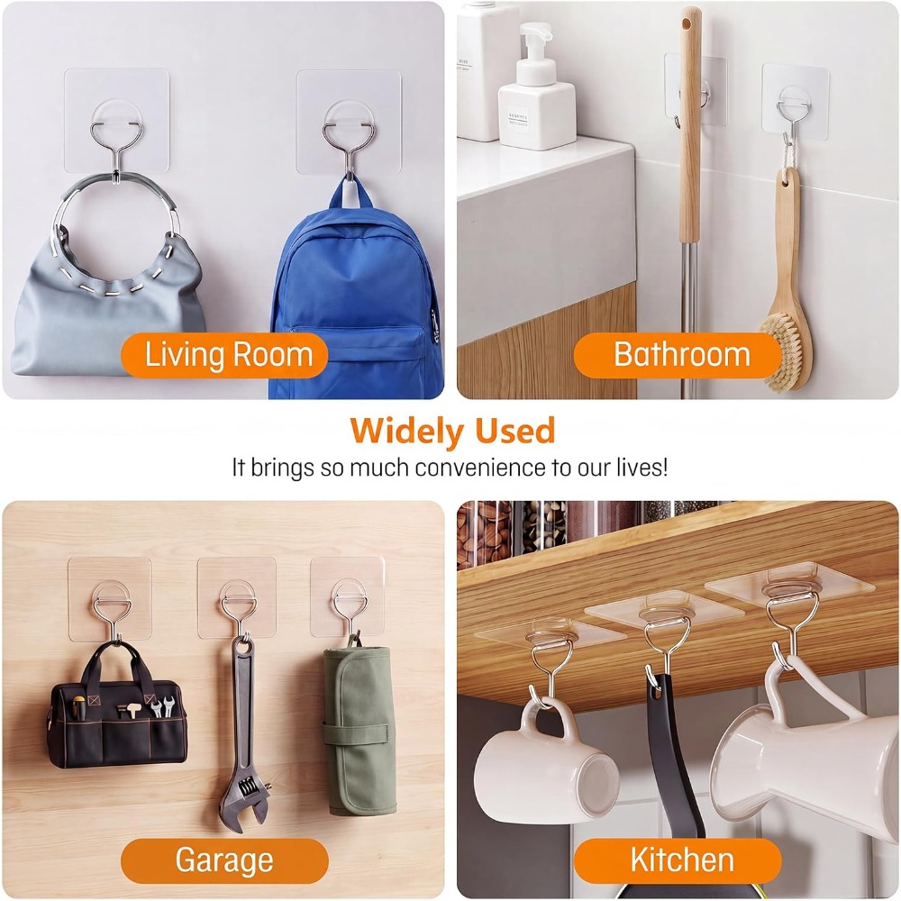 Ganchos Adhesivos Resistentes  - Home Improvement In Usa reseña y precio